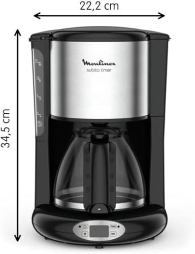Tefal   cm461811   Cafetière programmable 15 tasses 1000w noir/inox maison : Cuisine et Maison