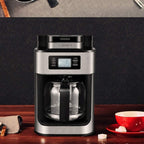 Machines à Café Machine à Café, Machine à Café Entièrement Automatique Grinder Machine à Café à Domicile Poudre de Soja Machine à Café à Café à Double