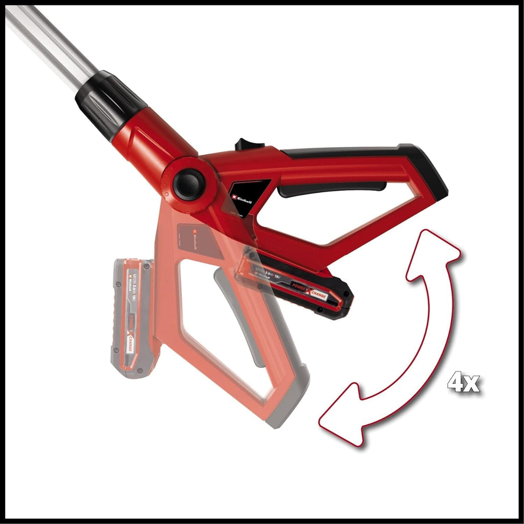 Outil multifonction sans fil Einhell Power X Change GE-HC 18 Li T Solo - 200 W, 18 V, taille-haie et scie électrique 2 en 1, lame Oregon, chargeur et batterie non inclus