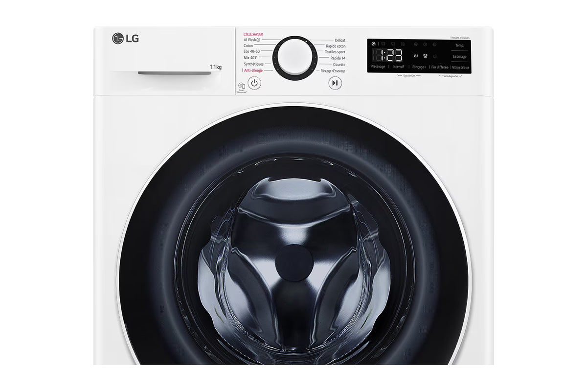 Lave-linge hublot LG Electronics Lave-linge hublot LG F14R50WHS Blanc - 11kg - 1400 tr/min - LG ThinQ - 71 dB - Classe A