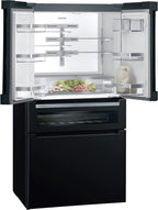 SIEMENS KF96NVPEA iQ300 Multi-Door-Kühlschrank, 183 x 91 cm, 405 L Kühlen & 200 L Gefrieren, hyperFresh längere Frische, noFrost nie wieder abtauen, superCooling schnellere Kühlung