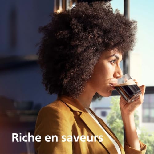 Philips Machine à Expresso Entièrement Automatique 5500 Series–20 Boissons Chaudes et Glacées, Carafe LatteGo Facile à Nettoyer, SilentBrew 40% Plus Silencieuse, QuickStart, Noir et Argent (EP5546/70) : Cuisine et Maison