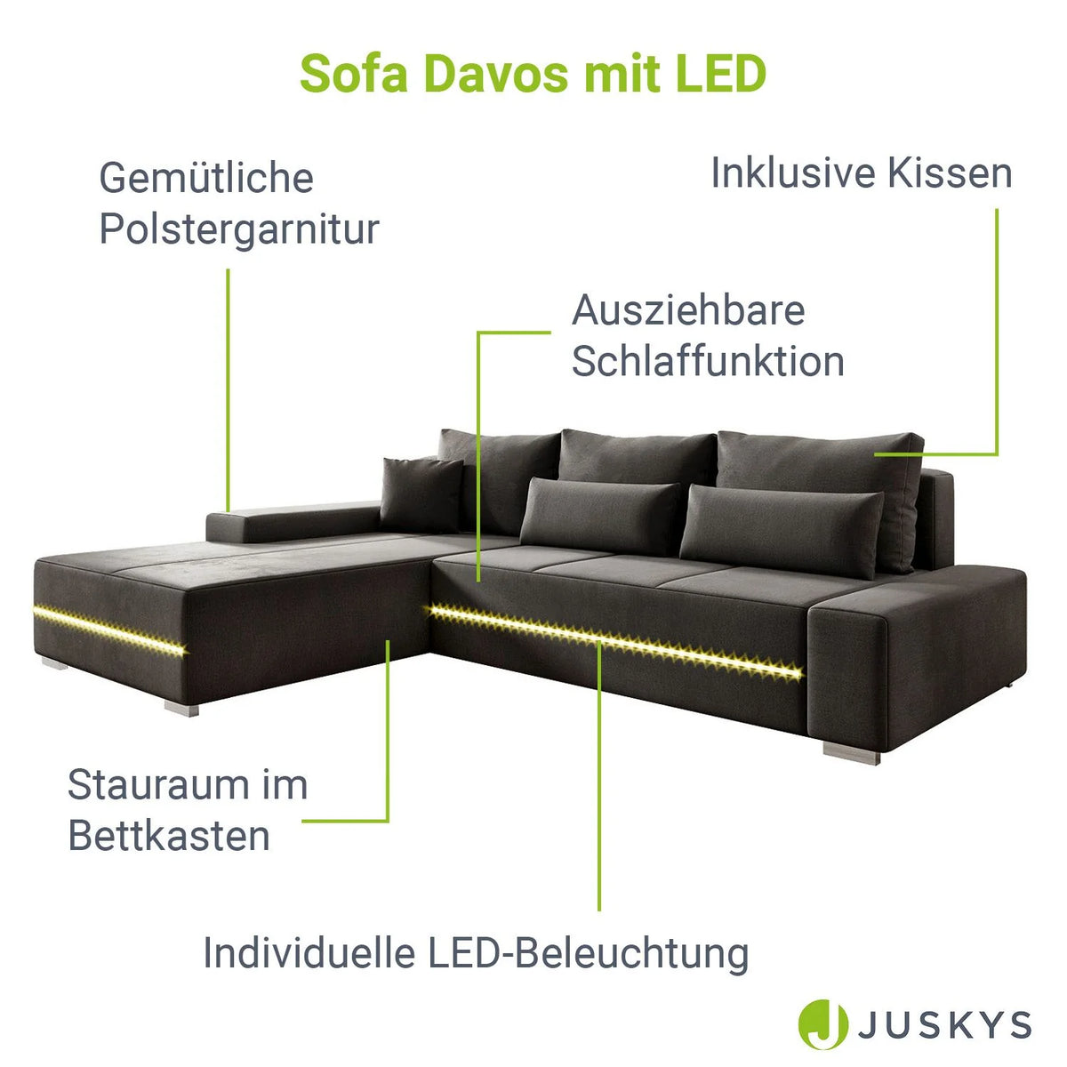 Canapé Davos 2025 avec LED