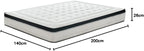 KUO Dream - Matelas à mémoire de forme bio | Matelas viscoélastique INNOGEL | Hauteur 26 cm | 135 x 190 cm [Exclusivité Amazon]