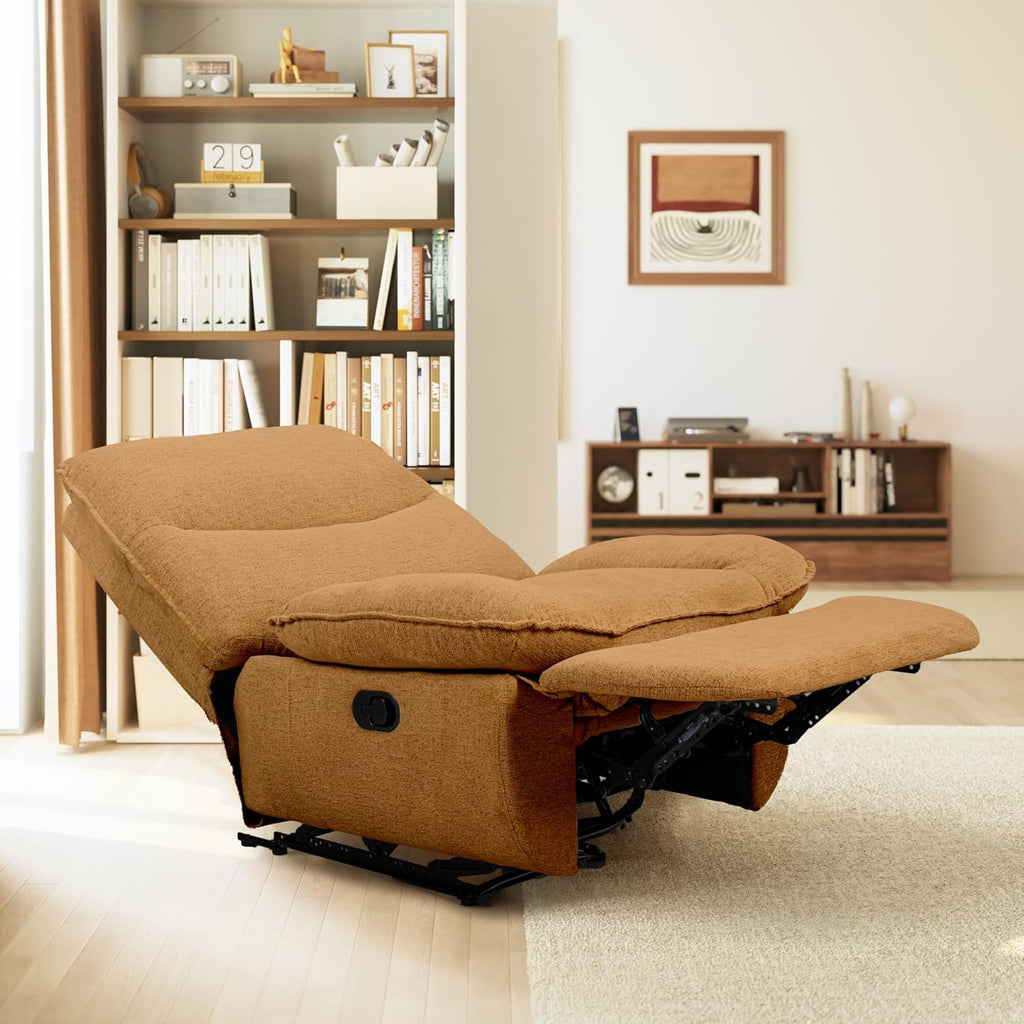 Fauteuil inclinable FLEXISPOT XC6, canapé pivotant à bascule, fauteuil TV avec dossier réglable, fauteuil inclinable pour chambre, salon et home cinéma (beige)