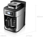 Machines à Café Machine à Café, Machine à Café Entièrement Automatique Grinder Machine à Café à Domicile Poudre de Soja Machine à Café à Café à Double
