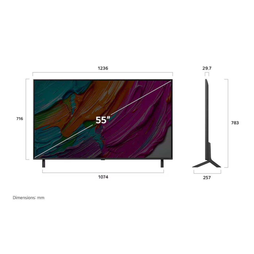 LG TV QNED AI 2025 | 55QNED8E | 55'' (139cm) | 4K UHD | HDR10 | webOS 25 | Télécommade AI Magic Remote | Alexa, Google Assistant | Netflix Disney+ CAN