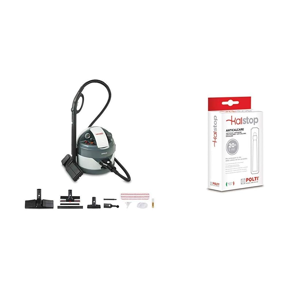 Polti PTEU0260 Vaporetto Eco Pro 3.0 Nettoyeur Vapeur, 4,5 Bar, 2000 W, Gris + Polti Kalstop Accessoire Nettoyeur Vapeur Anti-Calcaire : Cuisine et Maison
