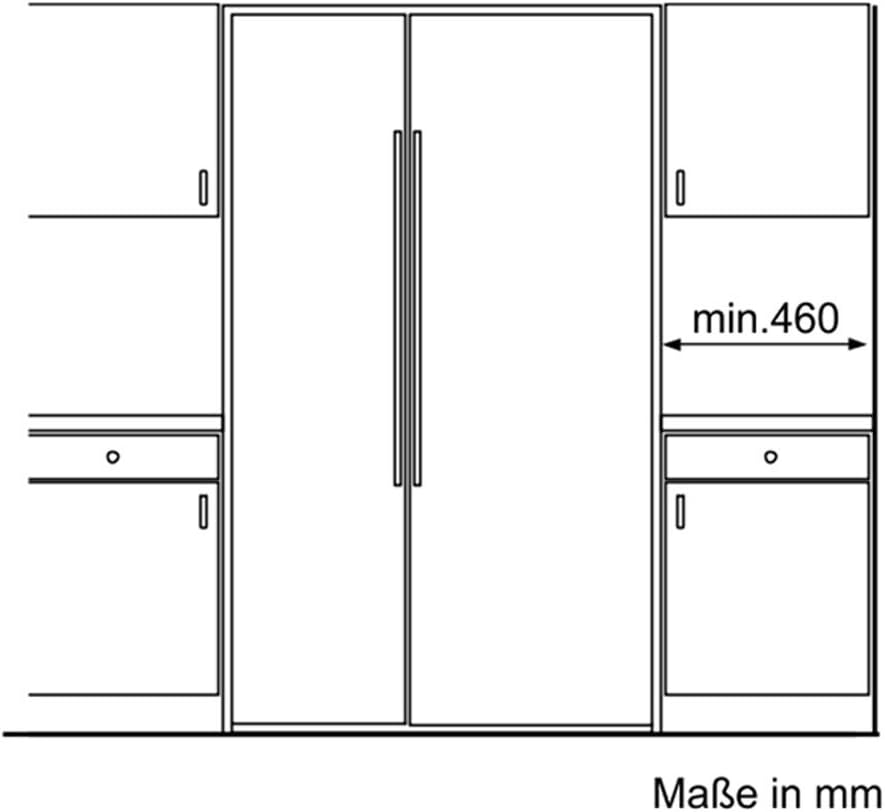 Bosch KAN62A75 Side by Side/A++ / réfrigérateur : 385 L/congélateur : 219 L / 0. [Classe énergétique A++]
