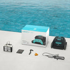 Dolphin Liberty 200 Robot Nettoyeur électrique sans Fil pour Piscine Hors-Sol Jusqu’à 10 m - Nettoyage des parois - Économie d'énergie