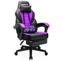 BOSSIN Racing Style Gaming Chair,300 lbs Big and Tall gamer chair High Back Computer Chair(Purple)