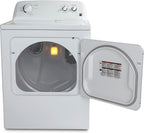 Sèche-linge électrique Kenmore à chargement frontal de 74 cm (29 po) avec protection anti-froissage et capacité totale de 198 litres (7 pi³), blanc
