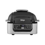 Ninja Foodi Grill & Air Fryer, 5,7L, 5 Fonctions de Cuisson Air Fry, Grille, Cuit, Rotis et bien plus, Pièces Lavables au Lave-vaisselle, Noir/Argent