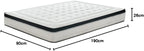 KUO Dream - Matelas à mémoire de forme bio | Matelas viscoélastique INNOGEL | Hauteur 26 cm | 135 x 190 cm [Exclusivité Amazon]