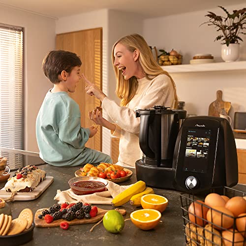 Cecotec Robot de Cuisine Multifonctions Mambo 12090 Habana. Écran tactile, App, 30 Fonctions, Balance, Bol en céramique, Bol en acier inoxydable qui convient pour un nettoyage au lave vaisselle : Cuisine et Maison