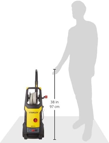 Nettoyeur haute pression Stanley SXPW24BX | Haute pression | Pour automobiles et surfaces extérieures | Avec nettoyeur de surface et brosse fixe | Pression maximale 170 bars | Débit maximal 500 l/h | Consommation