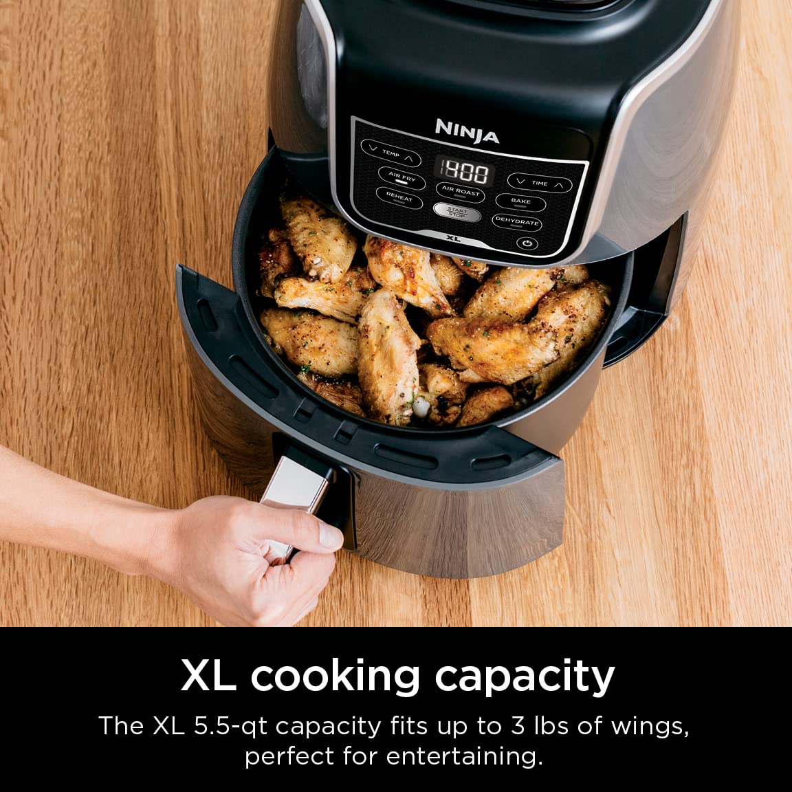 Friteuse à air Ninja AF150AMZ 5,5 L (2025) : réchauffe, déshydrate et multifonctions