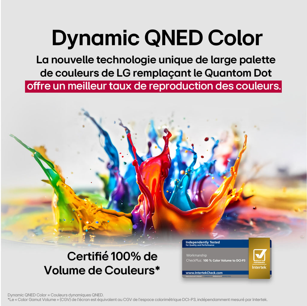 LG TV QNED AI 2025 | 55QNED8E | 55'' (139cm) | 4K UHD | HDR10 | webOS 25 | Télécommade AI Magic Remote | Alexa, Google Assistant | Netflix Disney+ CAN