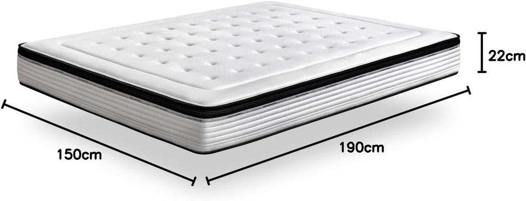 KUO Dream - Matelas à mémoire de forme bio | Matelas viscoélastique INNOGEL | Hauteur 26 cm | 135 x 190 cm [Exclusivité Amazon]