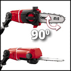 Outil multifonction sans fil Einhell Power X Change GE-HC 18 Li T Solo - 200 W, 18 V, taille-haie et scie électrique 2 en 1, lame Oregon, chargeur et batterie non inclus