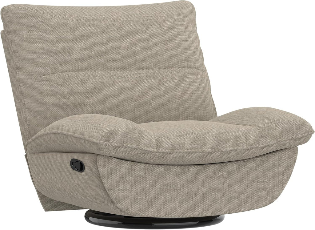 Fauteuil inclinable FLEXISPOT XC6, canapé pivotant à bascule, fauteuil TV avec dossier réglable, fauteuil inclinable pour chambre, salon et home cinéma (beige)