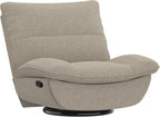 Fauteuil inclinable FLEXISPOT XC6, canapé pivotant à bascule, fauteuil TV avec dossier réglable, fauteuil inclinable pour chambre, salon et home cinéma (beige)