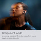 Bowers & Wilkins Pi8 Écouteurs sans Fil True Wireless, Réduction de Bruit, Bluetooth, aptX, Microphones Intégrés