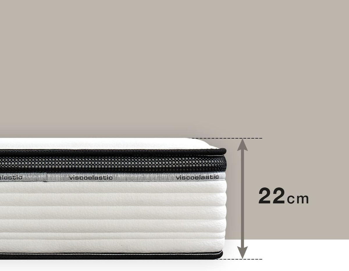 KUO Dream - Matelas à mémoire de forme bio | Matelas viscoélastique INNOGEL | Hauteur 26 cm | 135 x 190 cm [Exclusivité Amazon]