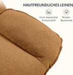 Fauteuil inclinable FLEXISPOT XC6, canapé pivotant à bascule, fauteuil TV avec dossier réglable, fauteuil inclinable pour chambre, salon et home cinéma (beige)