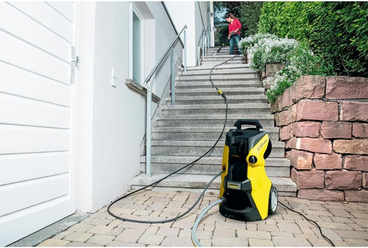 Nettoyeur haute pression Kärcher K 7 Premium Smart Control Flex Home, Pression : 180 bar, Débit : 600 l/h, Rendement : 60 m²/h, Filtre à eau, Poids : 18 kg, Tuyau flexible, Lance multijets