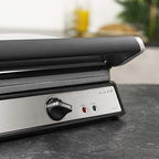 Cecotec Grill électrique Rock’nGrill Smart. Système de réglage de la puissance, du temps et de la température de 2000 W, ouverture à 180 °, plaques amovibles allant au lave vaisselle : Cuisine et Maison