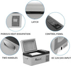 Alpicool C12 12L Cool Box 12 V Mini Fridge Electric Compressor Car Fridge Camping Freezer Box Small Portable for Car, Truck, Boat, RV with USB Connection