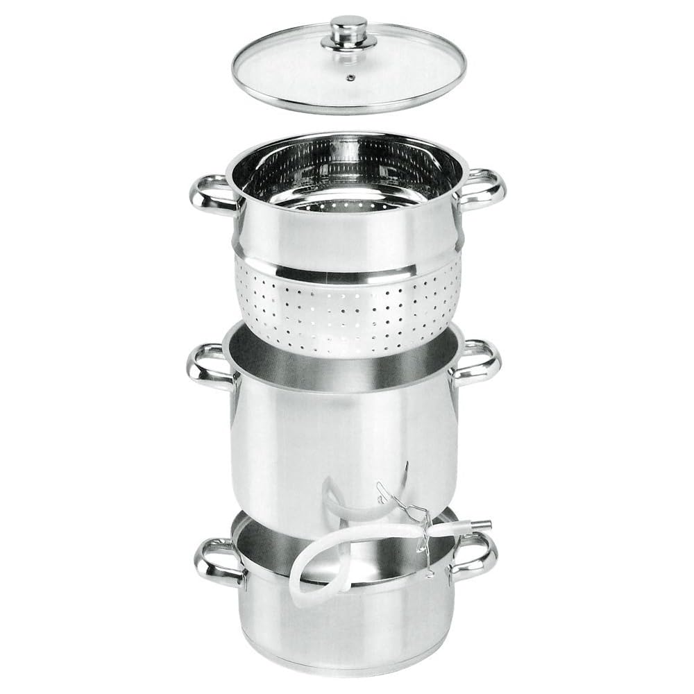Baumalu 342711 Extracteur de Jus 28 cm en Acier Inoxydable, Argenté : Cuisine et Maison