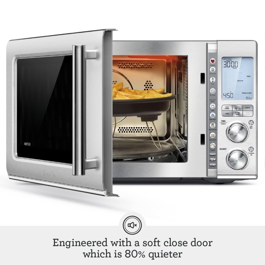 Grille-pain micro-ondes Breville en acier inoxydable 2025 BMO870BSS1BUC1