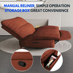 Fauteuil inclinable FLEXISPOT XC6, canapé pivotant à bascule, fauteuil TV avec dossier réglable, fauteuil inclinable pour chambre, salon et home cinéma (beige)