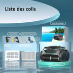 WYBOT C2 Vision AI caméra Robot Piscine sans Fil avec Batterie, Robot de Piscine Sol et Mur, Filtration à Deux Couches, Aspiration puissante, pour piscines enterrées jusqu'à 180㎡