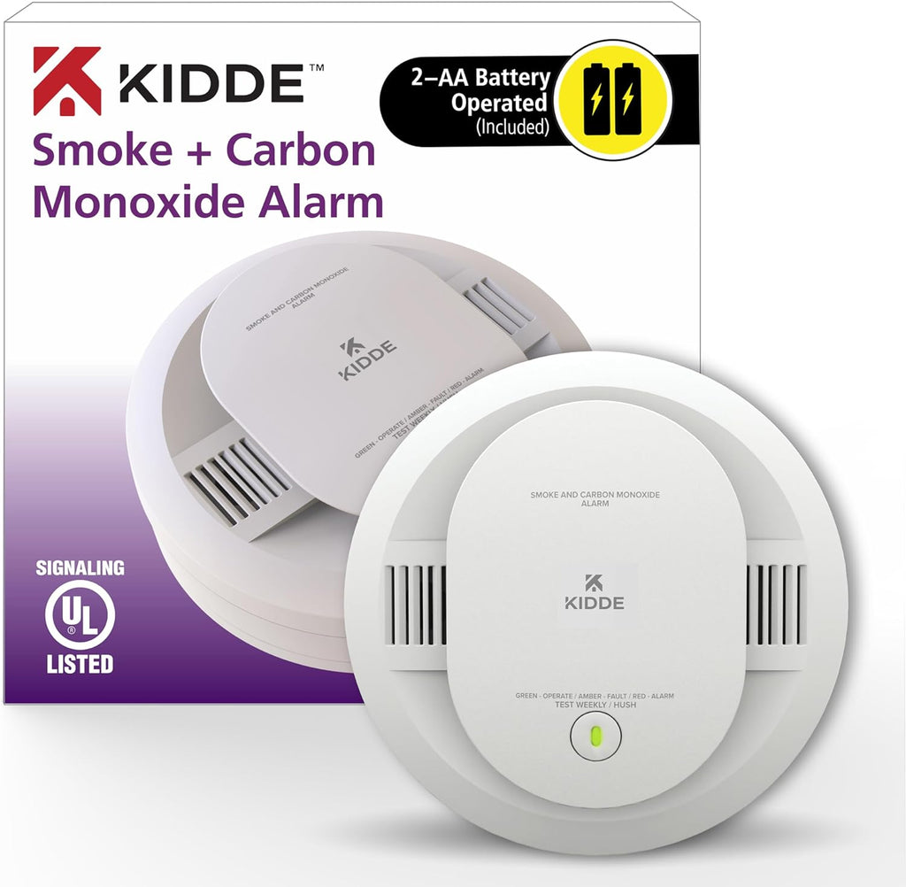 Détecteur de fumée Kidde, batterie 10 ans, voyants LED, alerte de remplacement, bouton de test et de réinitialisation, paquet de 6, blanc