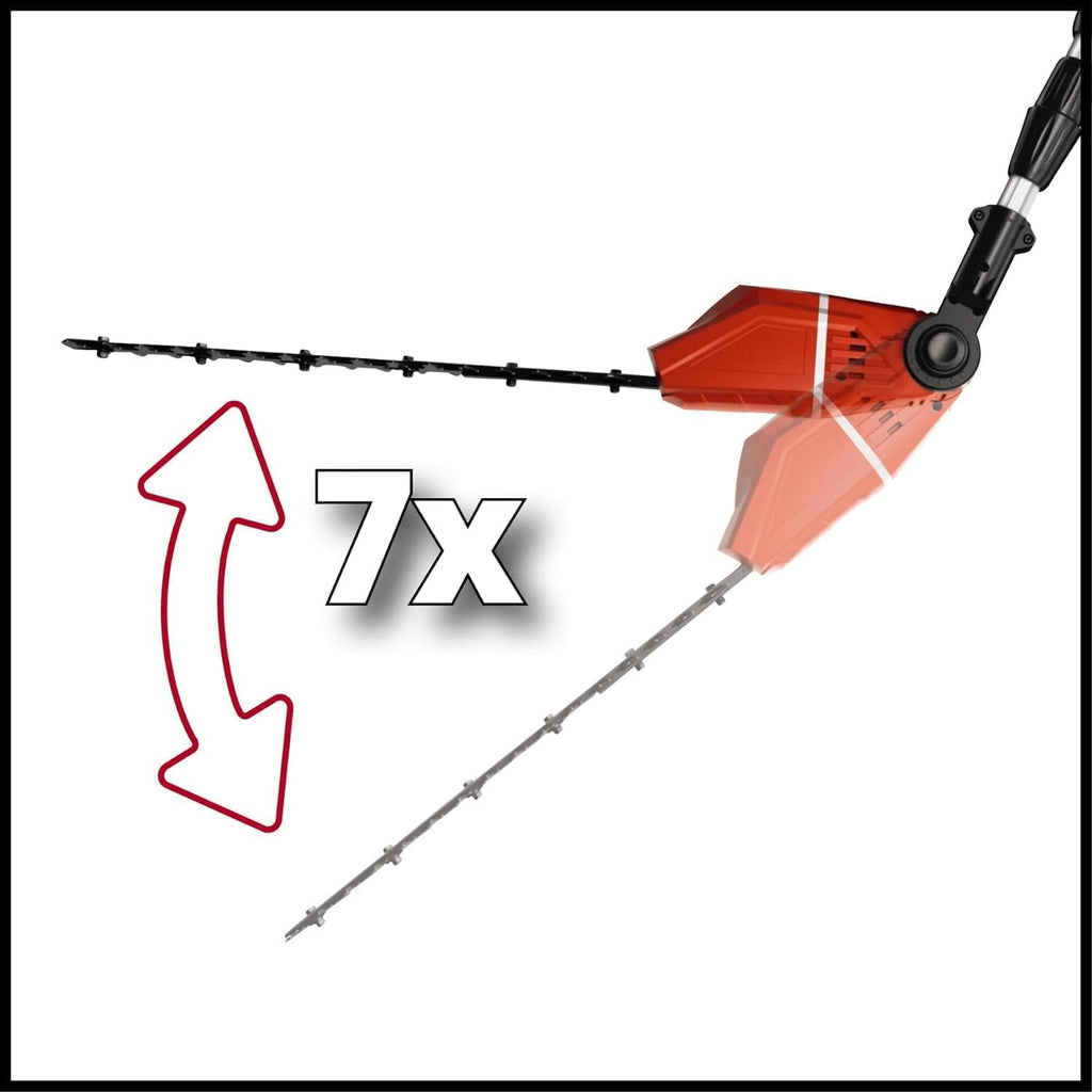 Outil multifonction sans fil Einhell Power X Change GE-HC 18 Li T Solo - 200 W, 18 V, taille-haie et scie électrique 2 en 1, lame Oregon, chargeur et batterie non inclus
