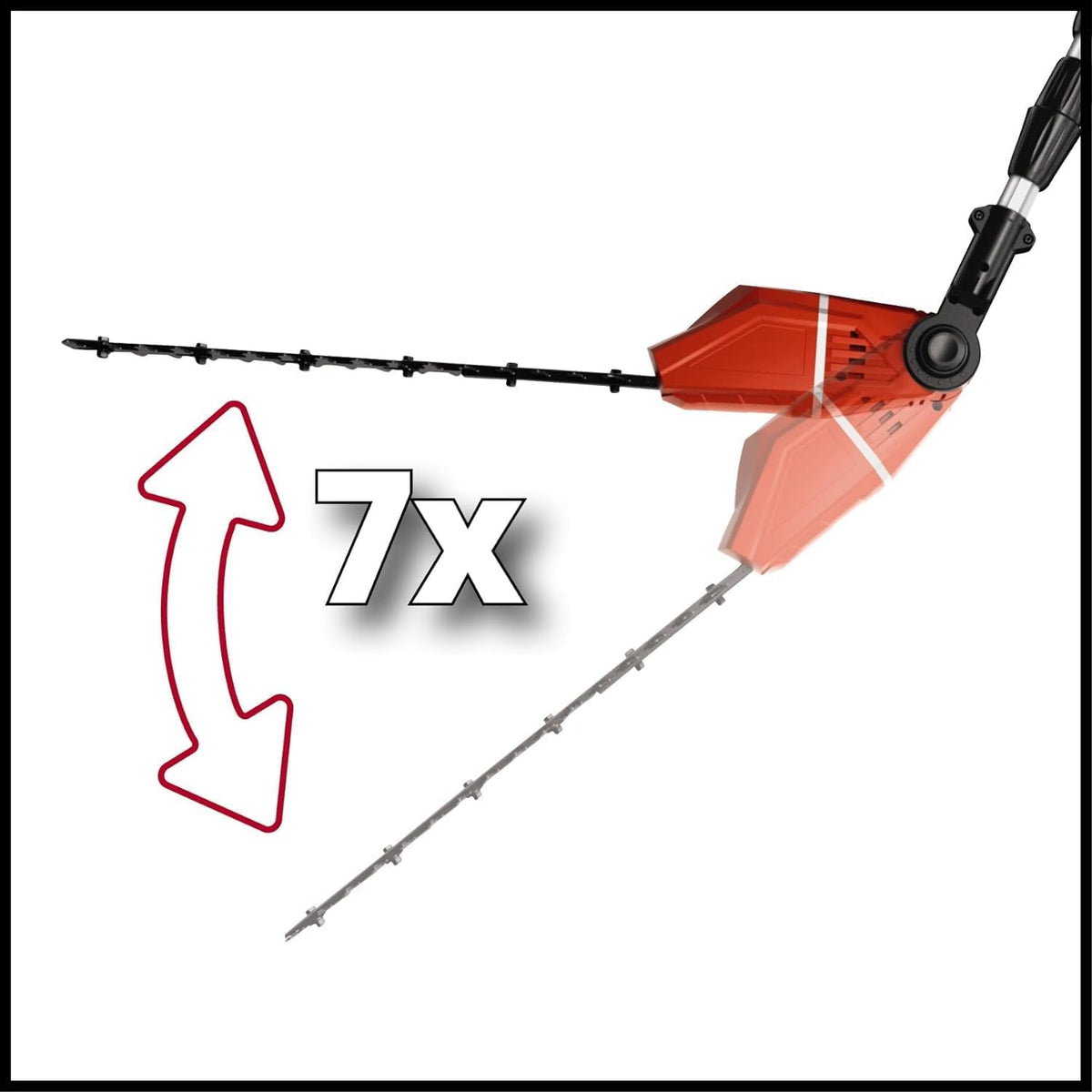 Outil multifonction sans fil Einhell Power X Change GE-HC 18 Li T Solo - 200 W, 18 V, taille-haie et scie électrique 2 en 1, lame Oregon, chargeur et batterie non inclus
