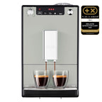 Melitta Solo Sandy Grey, Machine à Café à Grains avec Broyeur et Système d'Extraction des Arômes, Affichage LED, Mode 1 à 2 Tasses, Expresso, Automati