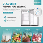 Mini-réfrigérateur EUHOMY 2025 avec congélateur compact. Porte simple