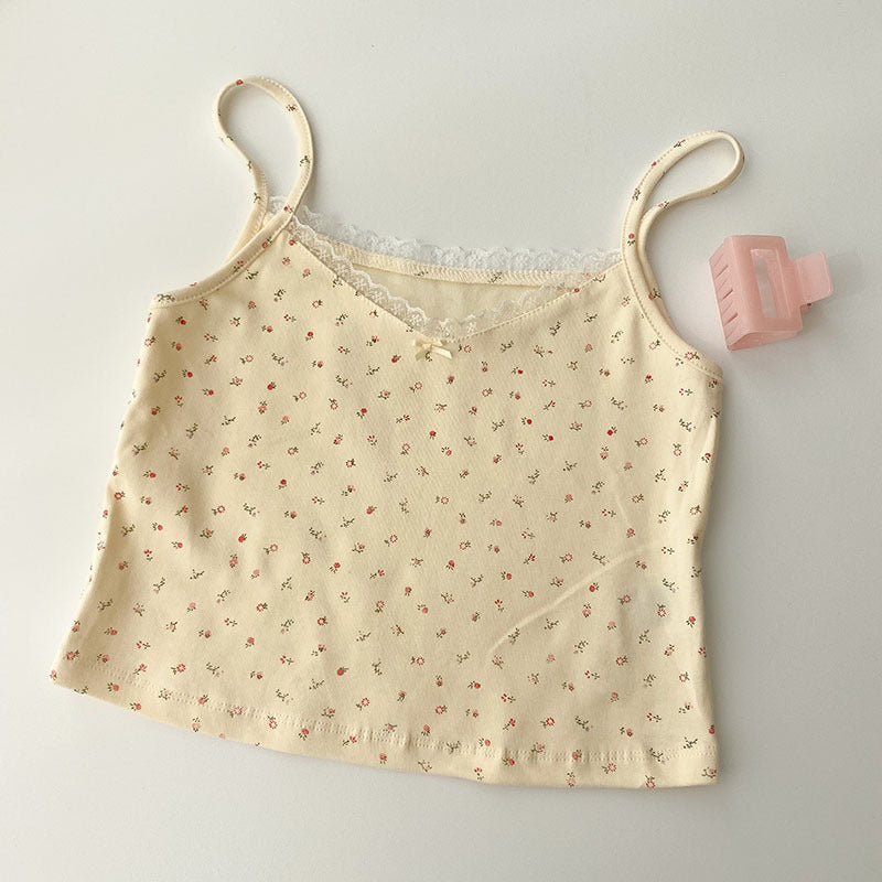 Débardeur Femme Dentelle Vintage Sans Manches Chic