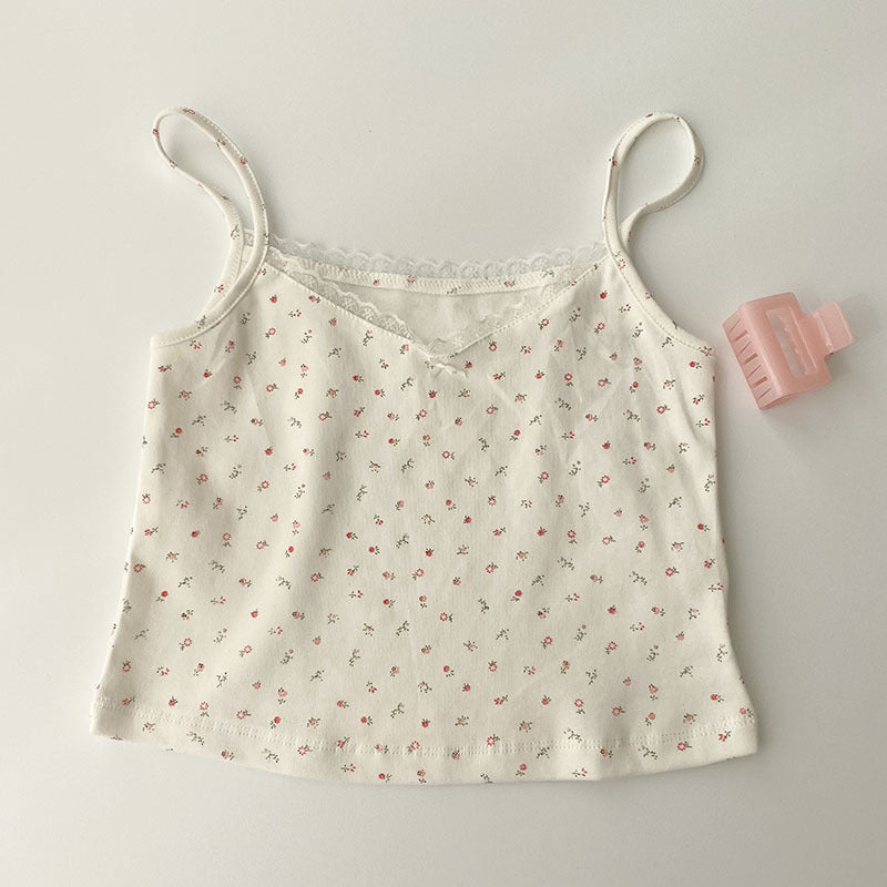 Débardeur Femme Dentelle Vintage Sans Manches Chic