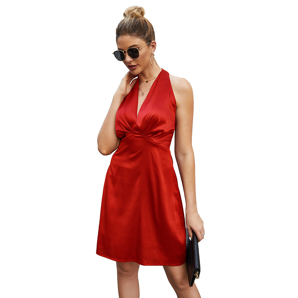 Robe Femme Dos Nu Décontractée Printemps Élégante