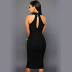 Robe Femme Moulante Sans Manches Élégante Chic