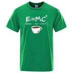 T-Shirt Homme EnergyMilk Coffee Imprimé Style Rétro