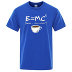 T-Shirt Homme EnergyMilk Coffee Imprimé Style Rétro