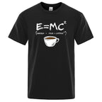 T-Shirt Homme EnergyMilk Coffee Imprimé Style Rétro