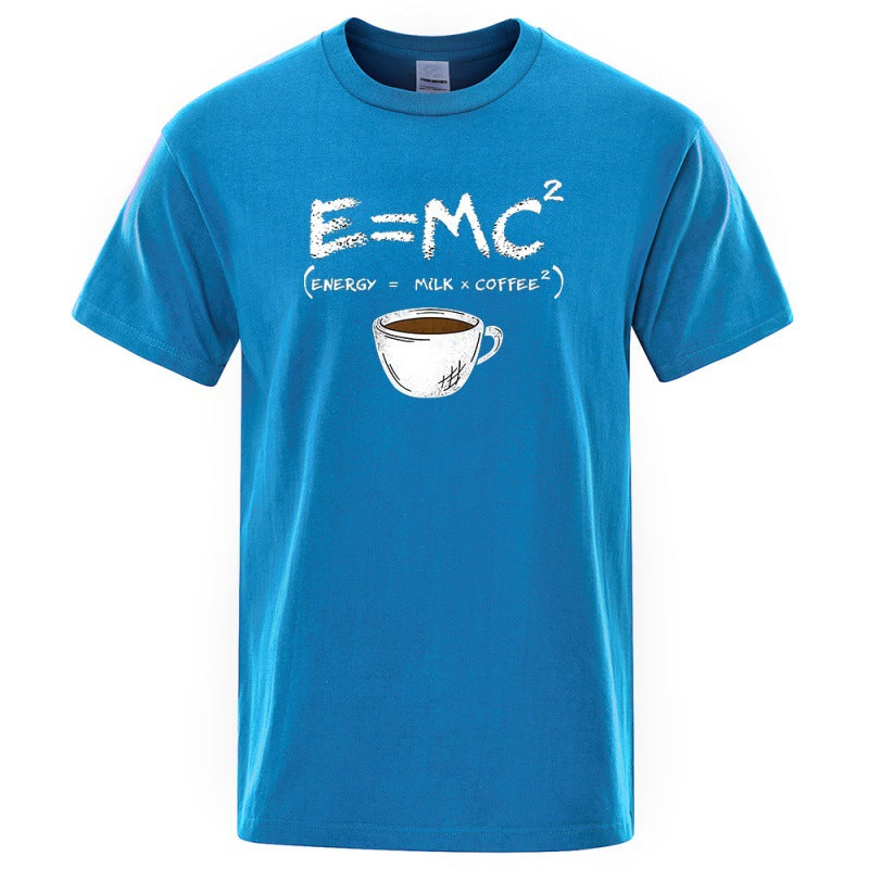 T-Shirt Homme EnergyMilk Coffee Imprimé Style Rétro