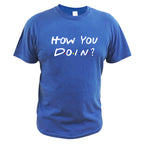 T-Shirt Homme Imprimé How You Doin Ajusté